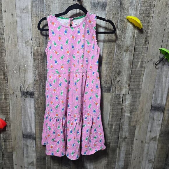 Mini Boden Ali Pom Trim Jersey Dress - Picture 2 of 6